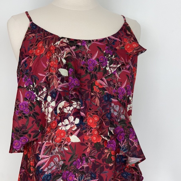 ADELYN RAE Francesca Floral Asymmetric Dress - Picture 4 of 15